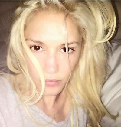Gwen Stefani getting out of bed look