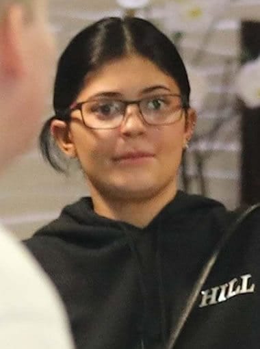 Kylie Jenner shopping with glasses