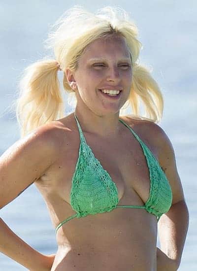 Lady Gaga found happiness on the beach with no makeup