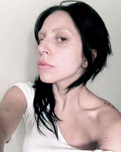 Lady Gaga Side Face Selfie