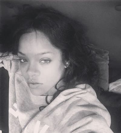 Rihanna black and white beauty