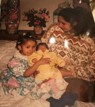 Cardi B with her mother and younger sister