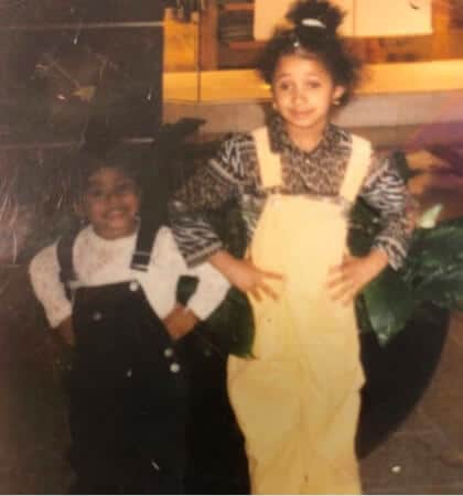 Cardi shared a special sister bond with Hennessy during childhood