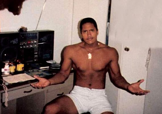 Dwayne Johnson at the notorious age of 15