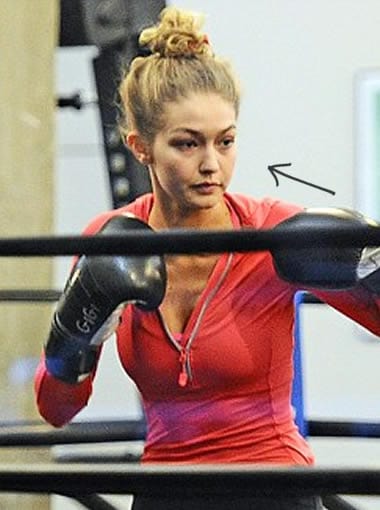 Gigi Hadid doing more boxing