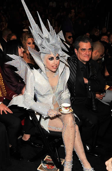 Lady Gaga's costume looks like an award