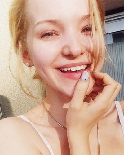 Dove Cameron with nothing on lips