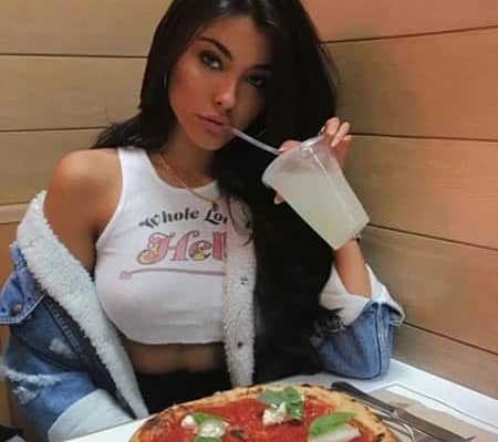 Madison Beer likes pizza and soft drinks