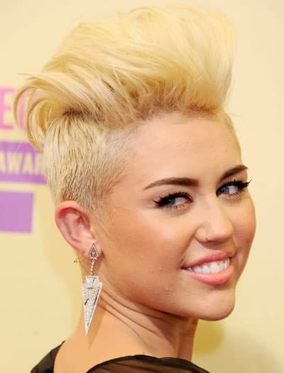 Miley Cyrus undercut pixie hair cut