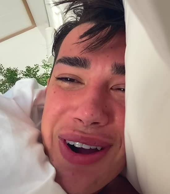 James Charles wake up in bed