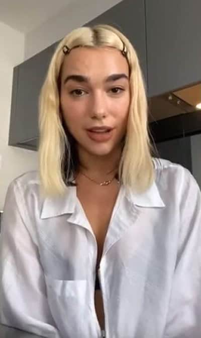 Dua Lipa getting things off her chest on Instagram live