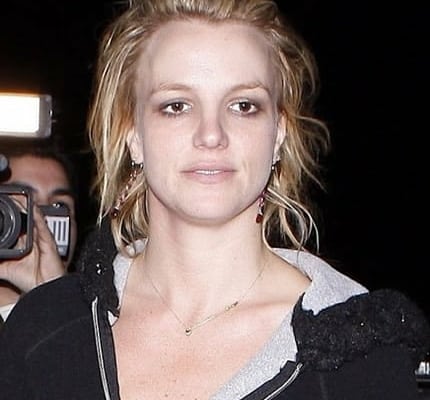 Britney Spears pale face
