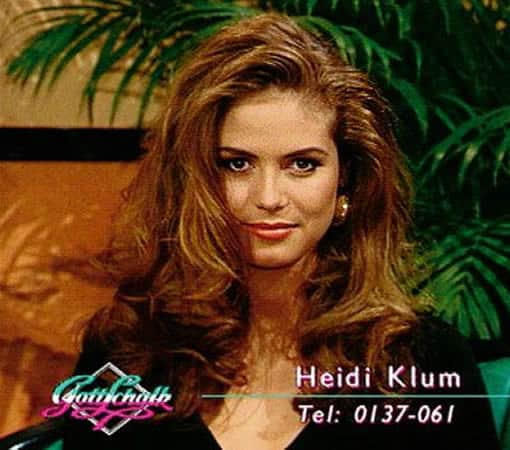 Heidi Klum at 18 years old