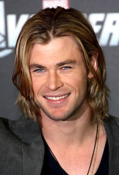 Chris Hemsworth with a deadly smile