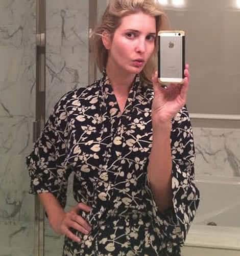 Ivanka Trump can't ignore the magic of the bathroom mirror