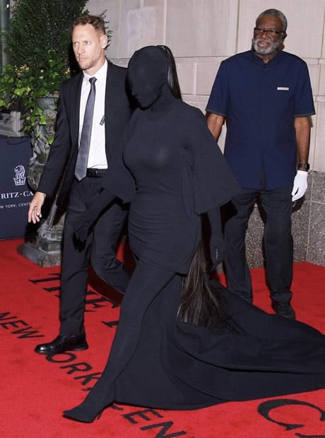 Kim Kardashian Met Gala 2021 covering full body