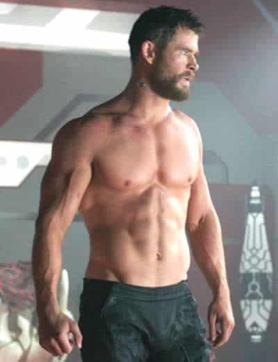 Chris Hemsworth short hair Thor body