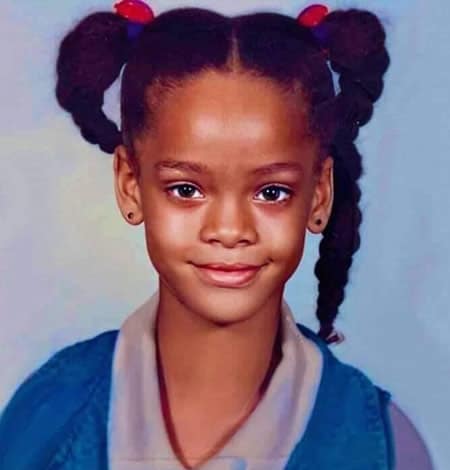 Rihanna at elementary school