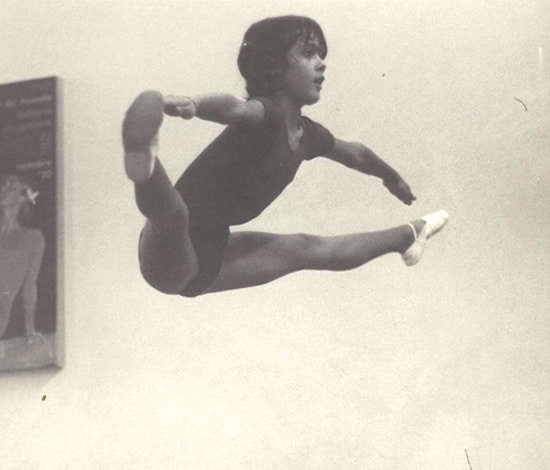 Salma Hayek was good in gymnastics when she was young