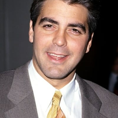 George Clooney looked like a car salesman