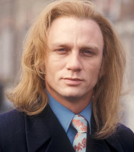 Daniel Craig with long hair
