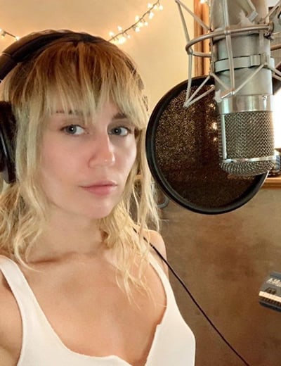 Miley Cyrus studio recording