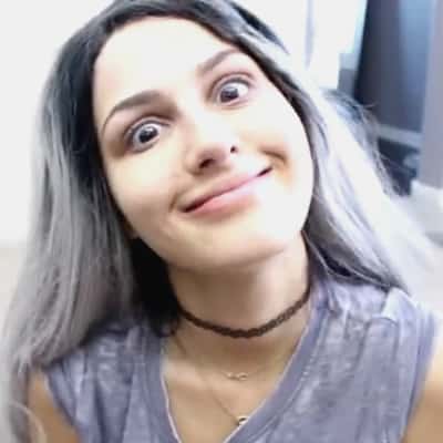 SSSniperwolf pulling a funny face