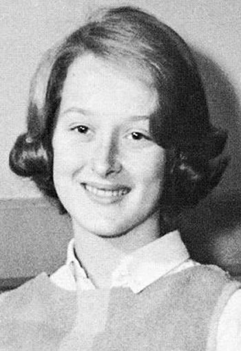 Meryl Streep had a mature hairstyle as a teen