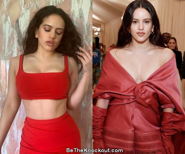 Rosalia boob job before and after comparison photo