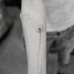 Black and Grey Dandelion Tattoo