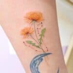 Blooming Dandelion Tattoo