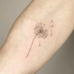 Blowing Dandelion Tattoo