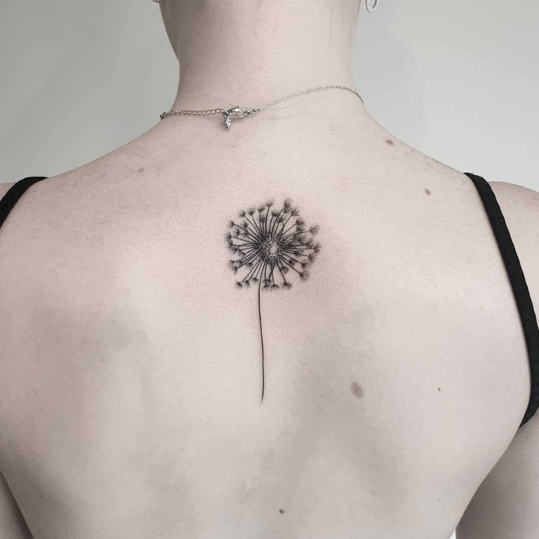 Dandelion Spine Tattoo