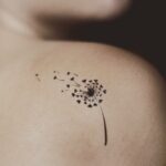 Dandelion Tattoo with Hearts