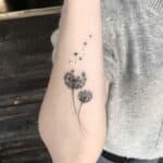 Double Dandelion Tattoo