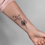 Large Dandelion Tattoo