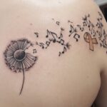 Musical Dandelion Tattoo