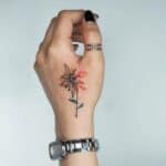 Sunflower Tattoo on Hand