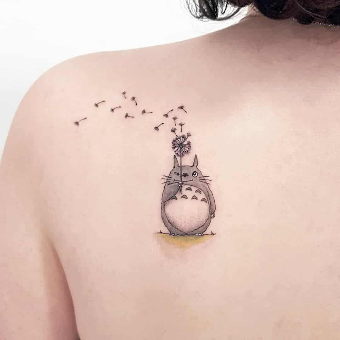 Surreal Dandelion Tattoo
