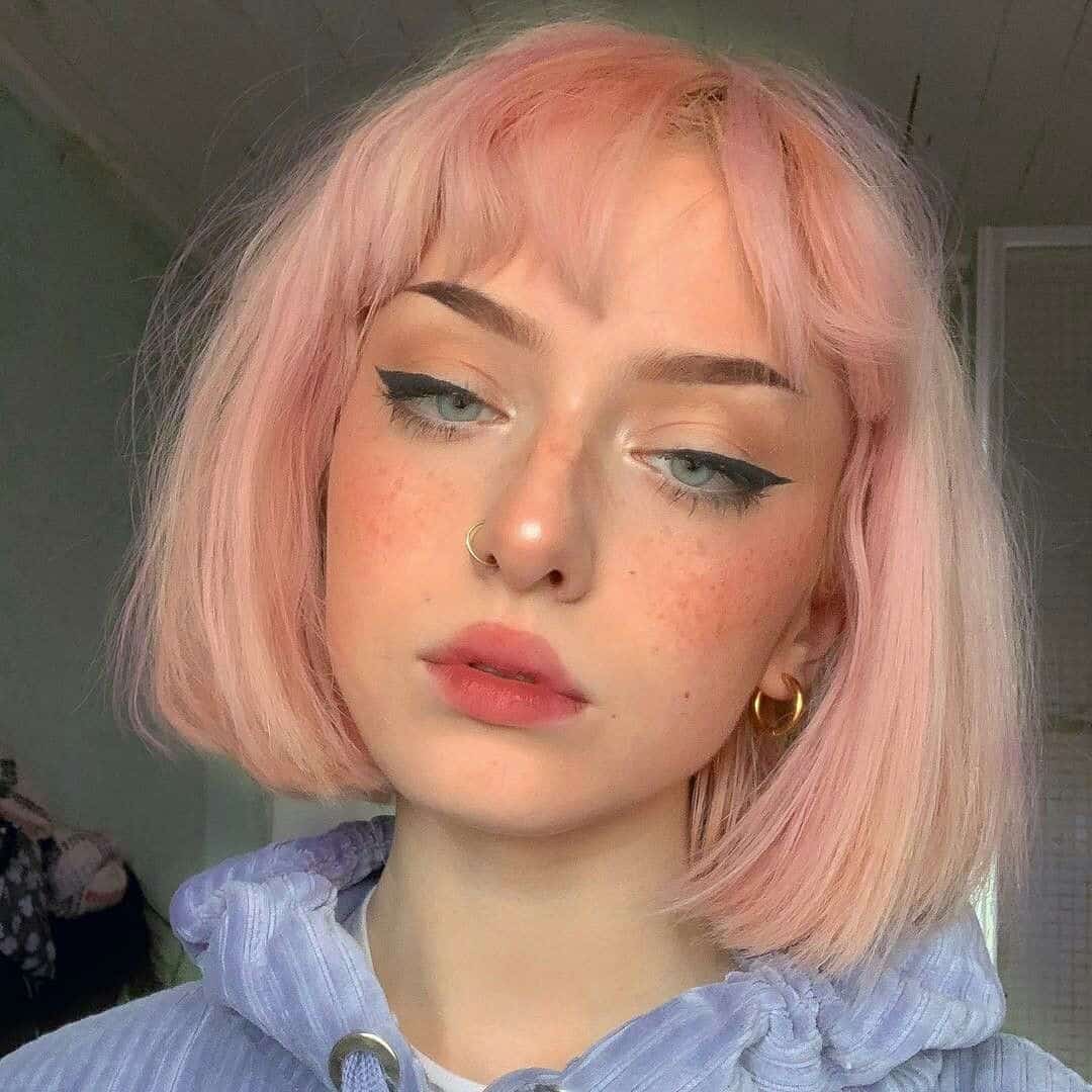 Pastel Pink E-girl Hair